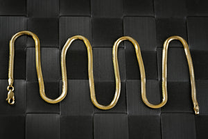 Minimalist 14K Solid Gold Snake Chain | Luxury Everyday Necklace GoldCraft