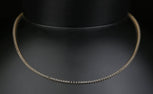 14K Solid Gold Tennis Black Stones Necklace | Premium Luxury Fine Jewelry GoldCraft