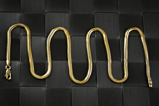 Minimalist 14K Solid Gold Snake Chain | Luxury Everyday Necklace GoldCraft