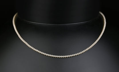 14K Solid Gold  Tennis White Stones Necklace | Premium Luxury Fine Jewelry GoldCraft