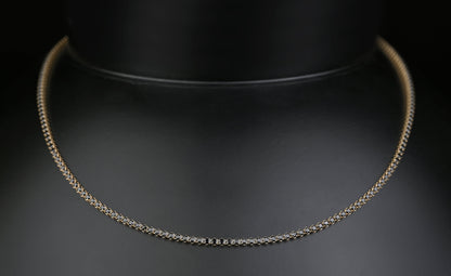 14K Solid Gold Tennis Black Stones Necklace | Premium Luxury Fine Jewelry GoldCraft