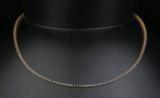 14K Solid Gold Tennis Black Stones Necklace | Premium Luxury Fine Jewelry GoldCraft
